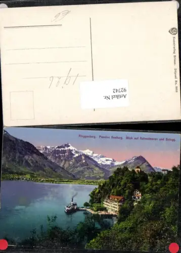 92742,Ringgenberg bei Interlaken Pension Seeburg Dampfer Kt Bern