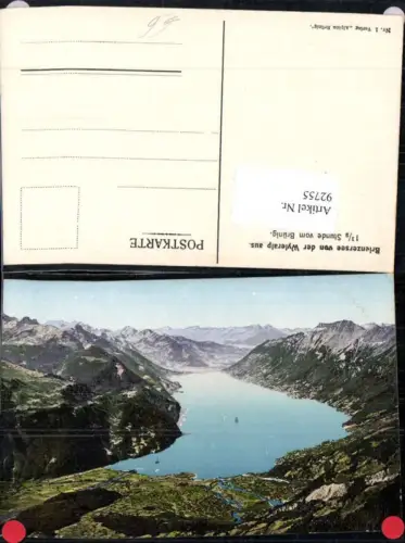 92755,Foto AK Brienzersee Brienz v.d. Wyleralp aus Kt Bern