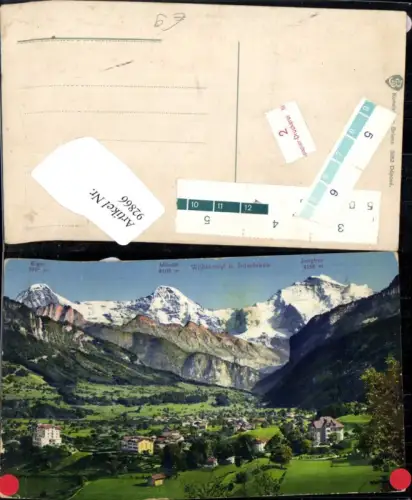 92866,Wilderswyl bei Interlaken Eiger Mönch Jungfrau Kt Bern