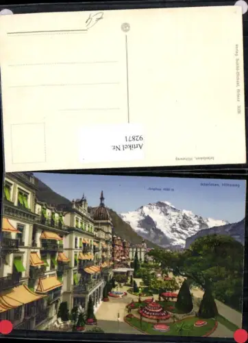 92871,Interlaken Höheweg mit Jungfrau Kt Bern
