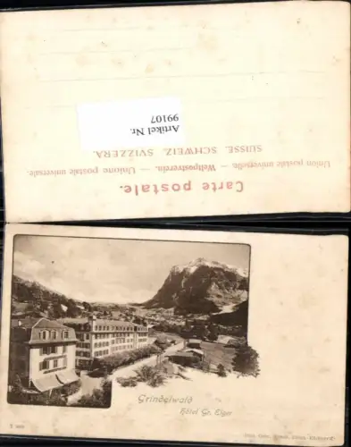 99107,Grindelwald Hotel Gr. Eiger 1905