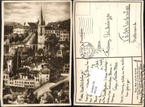 99110,Bern Blick auf die Nydeck n Ernst Hug Sekunda C