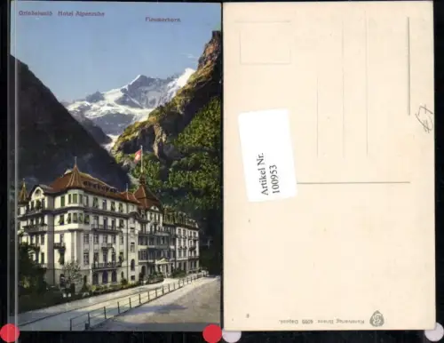 100953,Grindelwald Hotel Alpenruhe Derailansicht Kt Bern