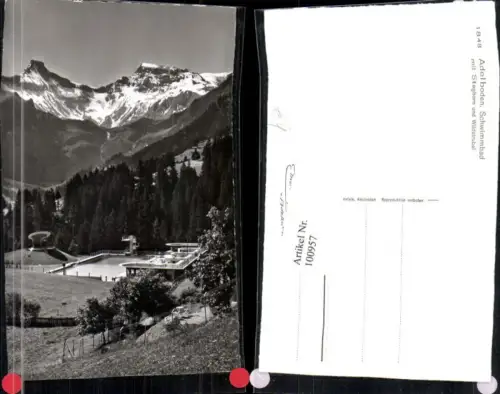 100957,Foto AK Adelboden Schwimmbad Kt Bern