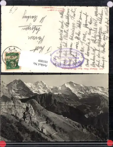 101009,Foto AK Schynige Platte Eiger Mönch Jungfrau Interlaken Kt Bern