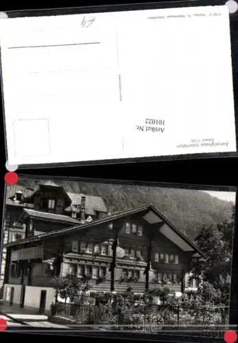 101022,Foto AK Interlaken Aarzelghaus Detailansicht Kt Bern