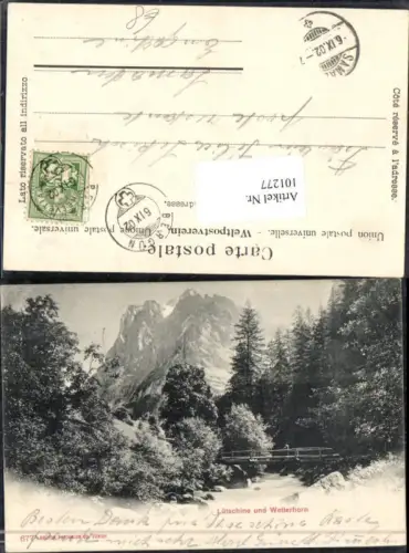 101277,Bergün Lütschine und Wetterhorn Kt Bern
