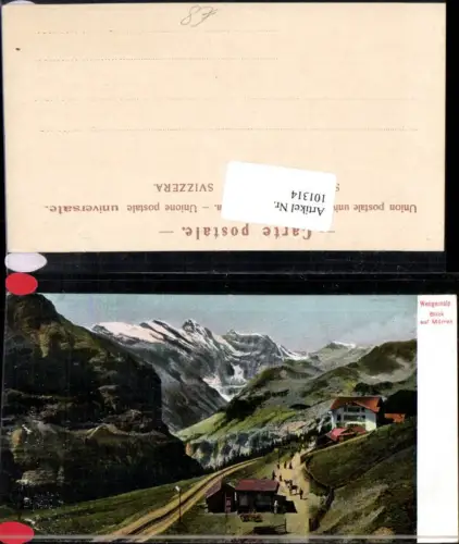 101314,Wengeralp Blick auf Mürren Kt Bern
