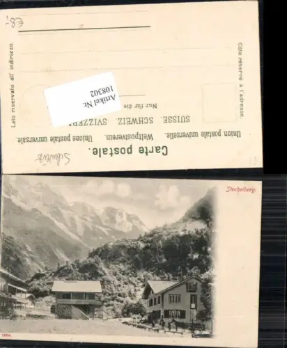 108302,Stechelberg Häuseransicht Kt. Bern 1900