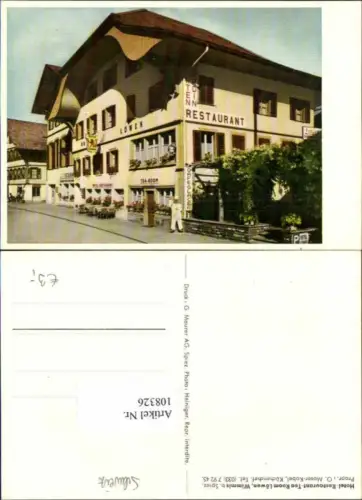 108326,Hotel Restaurant Löwen in Wimmis bei Spiez Kt. Bern