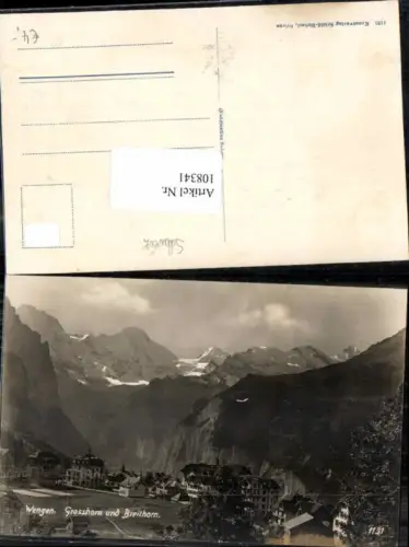 108341,Wengen Grosshorn Breithorn Häuser Kt. Bern