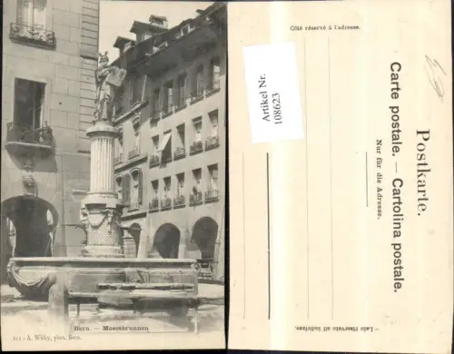 108623,Bern Mosesbrunnen Kanton Bern
