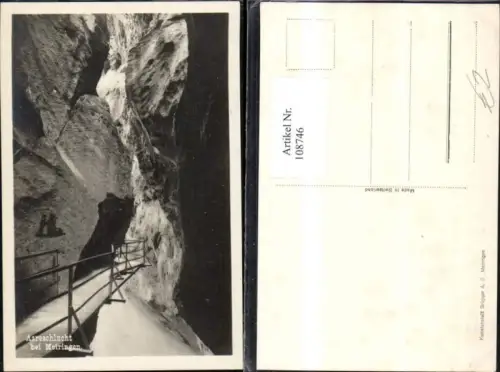 108746,Aareschlucht bei Meiringen Kanton Bern