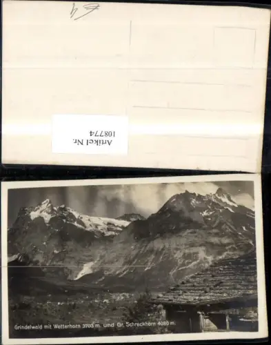 108774,Grindelwald m. Wetterhorn u. Gr Schreckhorn Kanton Bern