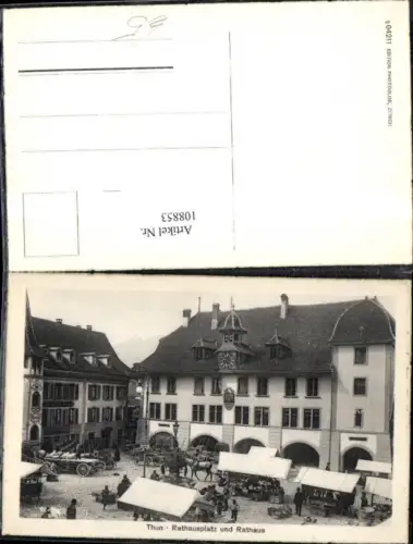 108853,Thun Rathausplatz u. Rathaus Kanton Bern