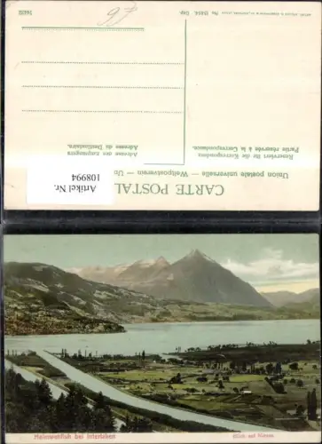 108994,Heimwehfluh bei Interlaken Blick auf Niesen Kanton Bern