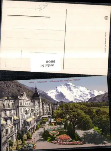 109041,Interlaken Höheweg m. Jungfrau Kanton Bern