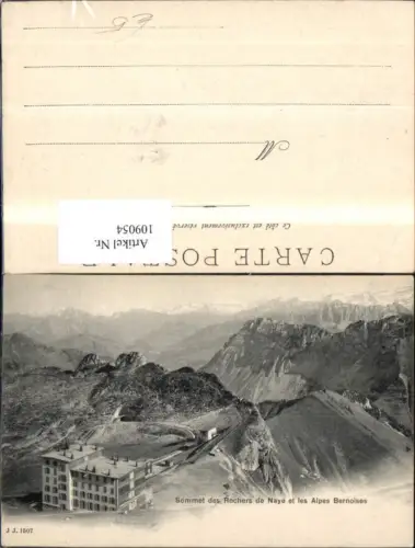 109054,Sommet des Rochers de Naye et les Alpes Bernoises Kanton Bern