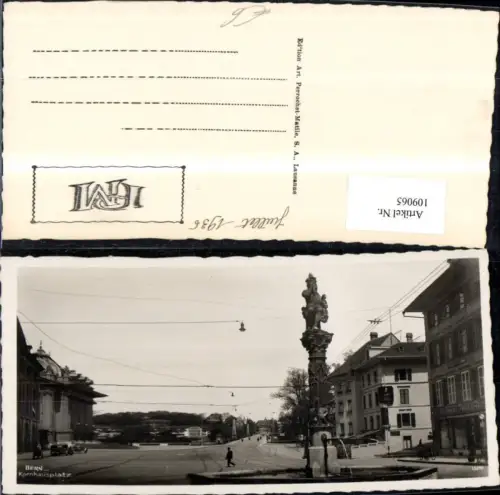 109065,Bern Kornhausplatz Brunnen 1936 Kanton Bern