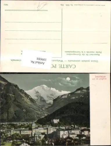 109088,Interlaken u. d. Jungfrau Kanton Bern