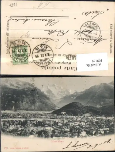 109159,Interlaken Totale 1902 Kanton Bern