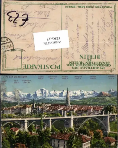 125637,Bern und die Alpen m. Brücke