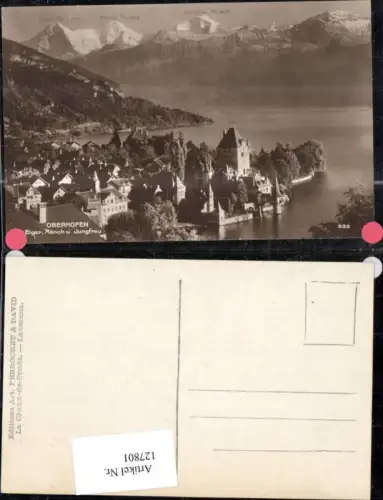 127801,Oberhofen Eiger Mönch u. Jungfrau Ansicht Kt. Bern