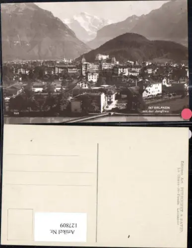 127809,Interlaken m. d. Jungfrau Ansicht Kt. Bern