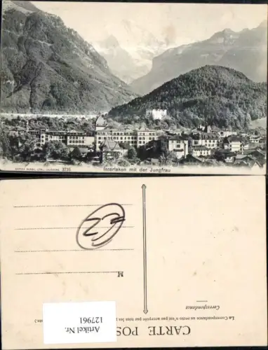 127961,Interlaken m. d. Jungfrau Ansicht Kt. Bern