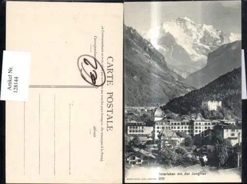 128144,Interlaken m. d. Jungfrau Ansicht Kt. Bern