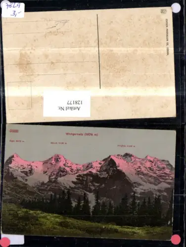 128177,Wengeralp Gipfelkarte Kt. Bern