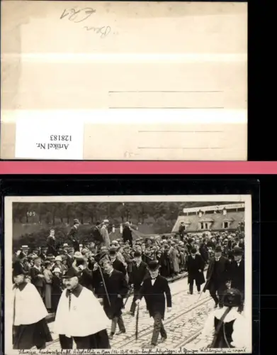 128183,Bern FotoAk Landwirtschaftl. Ausstellung 1925 Fahnenträger Kt. Bern