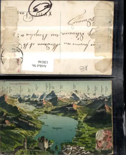 128246,Thunersee Thun Lagekarte Berner Oberland Kt. Bern