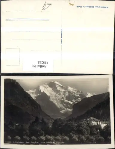 128292,Interlaken Jungfrau v. Höhenweg aus Kt. Bern