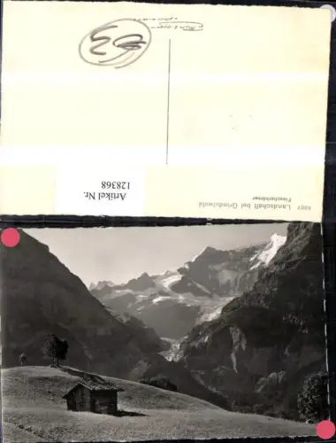 128368,Grindelwald Fiescherhörner Ansicht Hütte Kt. Bern
