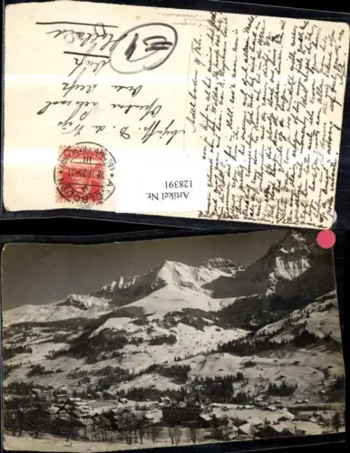 128391,Adelboden Winteransicht 1915 Kt. Bern