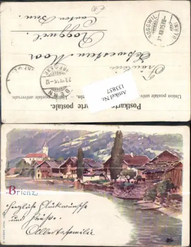 133857,Litho Brienz Tolle Karte Kt Bern