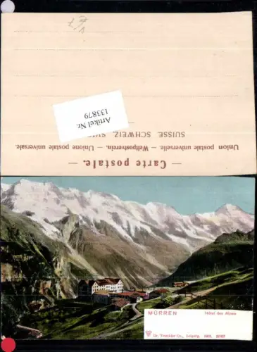 133879,Mürren Hotel des Alpes pub Dr Trenkler 22927 Kt Bern
