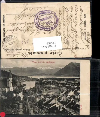 133883,Thun und Alpen Thunersee Kt Bern