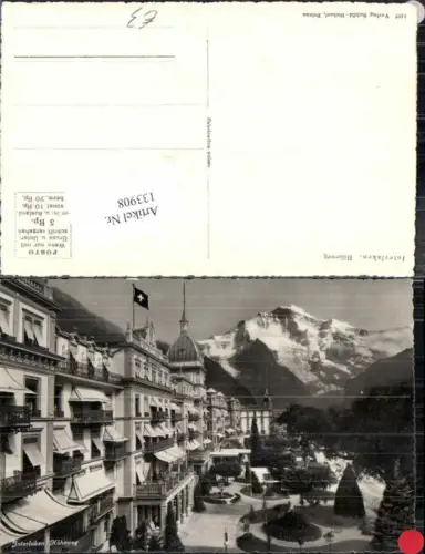 133908,Interlaken Höheweg m. Häuser Kt Bern