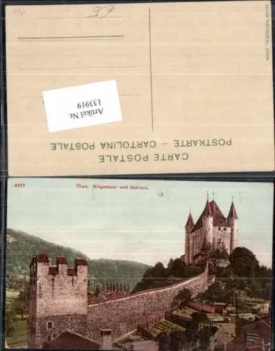 133919,Thun am Thunersee und Schloss Kt Bern