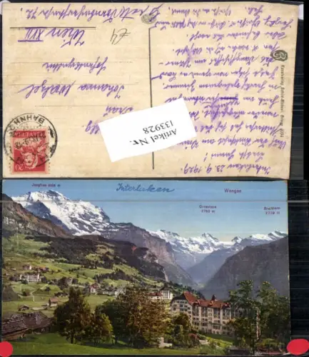 133928,Interlaken Wengen Kt Bern Jungfrau