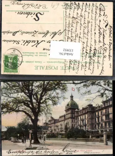 133932,Interlaken Grand Hotel Victoria Kt Bern Strassenpartie