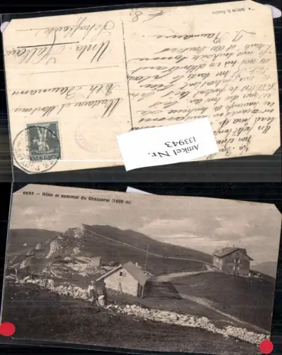 133943,Hotel et sommet du Chasseral Kt Bern