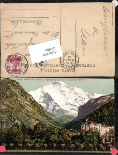 136880,Interlaken Hotel Jungfraublick und Jungfrau Kt Bern