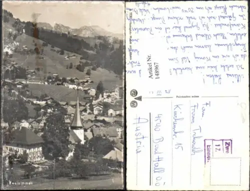 148967,Zweisimmen Partie zum Ort Kt Bern