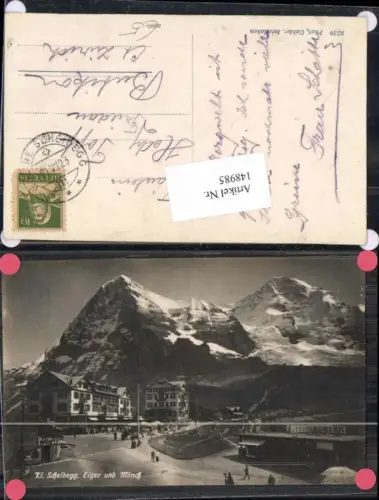 148985,Kleine Scheidegg Eiger und Mönch Kt Bern