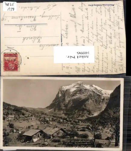 148996,Grindelwald m. Wetterhorn Ortsrand Tolle Partie Kt Bern