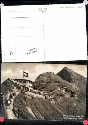 149034,Brienzer Rothorn Brienz Hotel Restaurant