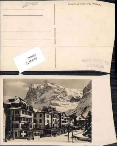 149040,Grindelwald Partie am Hotel Kreuz Kt Bern